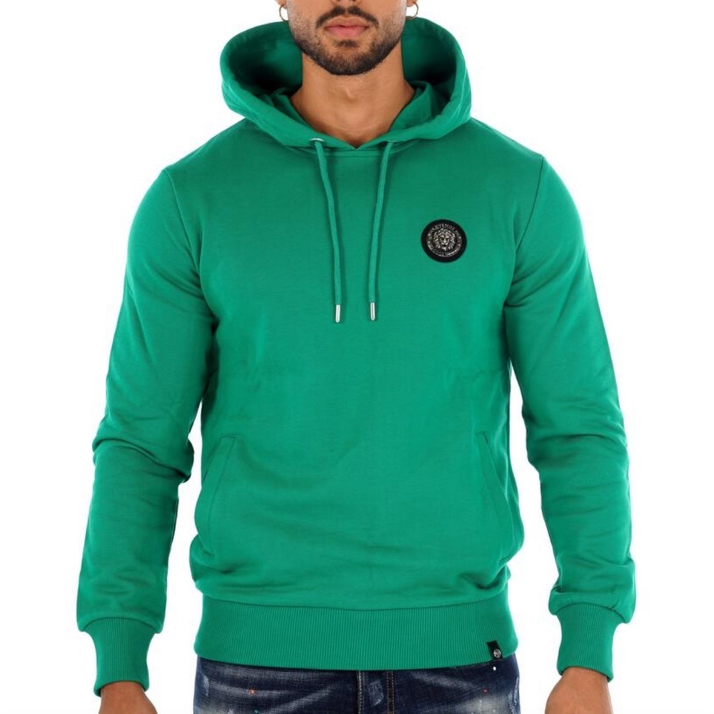 Green Sweater Hoodie George V Designer Brand From Paris Rhinestone